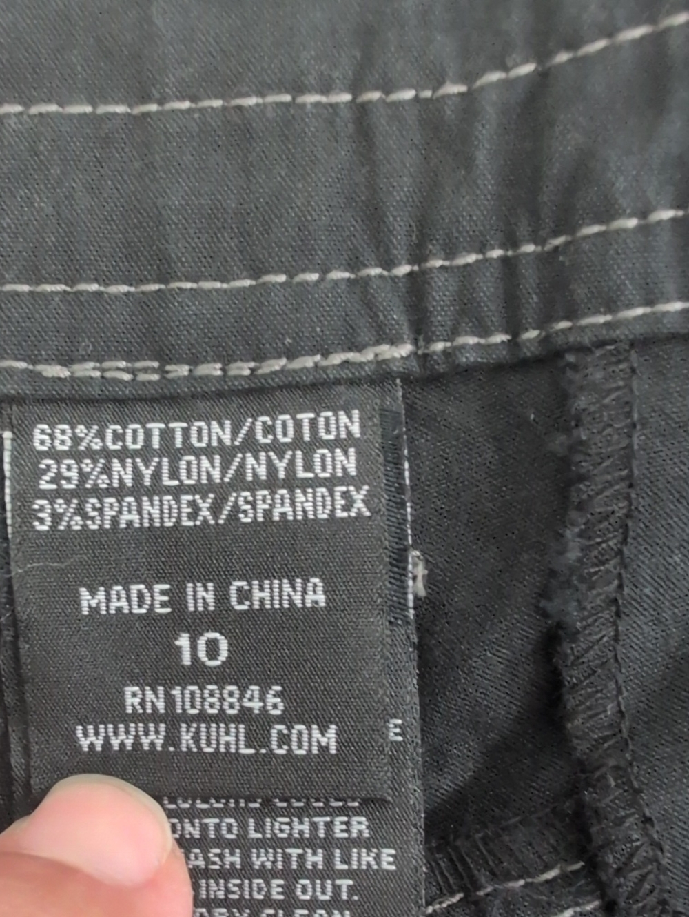 Kuhl Shorts, Cargo Hiking Mountain Culture, Vintage Patina Dye, Blue, Women's 10 - Picture 9 of 13